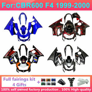 Kit de carénage complet moulé par injection pour moto, compatible avec HONDA CBR600F4 CBR600 CBR600F <span class=keywords><strong>F4</strong></span> 1999 2000 99 00, kits de carénage de carrosserie - Product Image 1