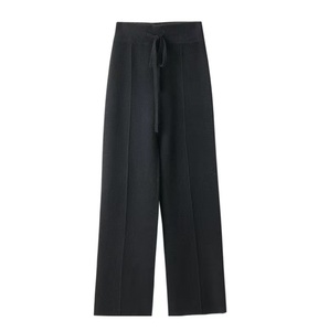 <span class=keywords><strong>Pantalon</strong></span> large en cachemire pour <span class=keywords><strong>femme</strong></span>, coupe élastique, longueur cheville, avec ceinture, idéal pour l'hiver - Product Image 6
