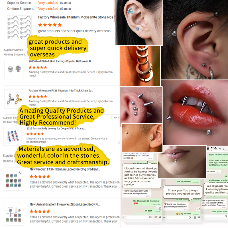 lip ring jewelry 16g