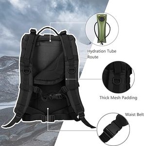 Bolsa de Gimnasio Impermeable Kango de 900D y 45L, Mochila Táctica de Camuflaje Deportiva para Adultos, en Varios Colores - Product Image 6