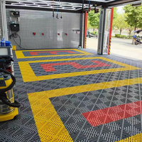Dalles de sol de garage en PP écologiques, résistantes à l'huile et antidérapantes, dalles modulaires emboîtables pour ateliers de réparation automobile, ateliers, parkings