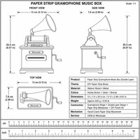 Boîte à musique DIY en bois à manivelle pour bandes de papier, créateur de mélodies, double couche, gravure personnalisée, cadeau, fournisseur en gros