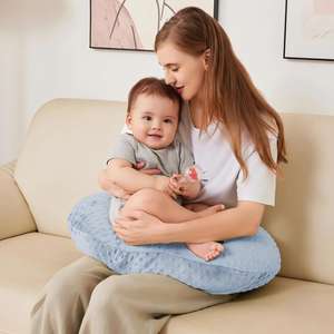 Almohadas de Lactancia Portátiles para Viajes, Almohadas de Lactancia Cómodas en Forma de U con Funda de Algodón Lavable - Product Image 1