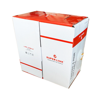 Cable Combinado Superlink Cat5E Ethernet + Cable de Alimentación de Cobre Desnudo de 18AWG 2C, Cable Mensajero con Certificación CE para Cámaras IP POE CCTV