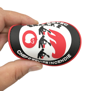 Patch logo personnalisé en dentelle de jean gaufré 3D avec fermeture auto-agrippante pour vêtements de sport, chapeaux, sacs et accessoires - Product Image 5