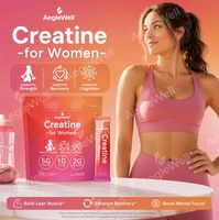 AegleWell – Bâtonnets de créatine en poudre portables pour femmes, 10g par sachet, dissolution rapide pour la gym, la course, le yoga, la nutrition quotidienne des femmes actives