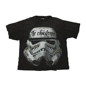 T-shirt en coton à col rond, nouveau design, imprimé numérique motif crâne, style punk, épaules tombantes, coupe ample, vente en gros - Product Image 4