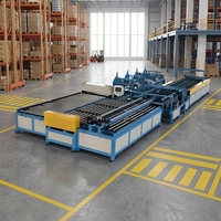 Ligne de production de conduits CNC intégrée 5 avec configuration en U |   Machine de fabrication de conduits HVAC haute performance de 1,5 mm de capacité pour la production en série