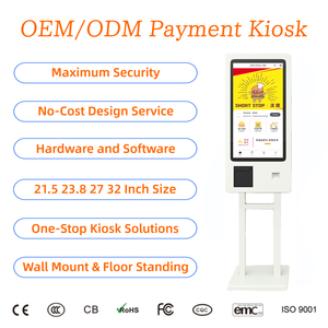 Kiosque de commande en libre-service de 21,5 pouces avec écran tactile, imprimante de reçus et lecteur de code QR pour une gestion efficace des restaurants - Product Image 2