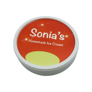 Giá bán buôn Bìa phân hủy sinh học màu sắc thuận tiện để sử dụng <span class=keywords><strong>3</strong></span> oz Ice Cream nắp giấy - Product Image 1