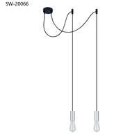 Lustre suspendu réglable multi-ampoules style araignée rétro vintage à prix de gros