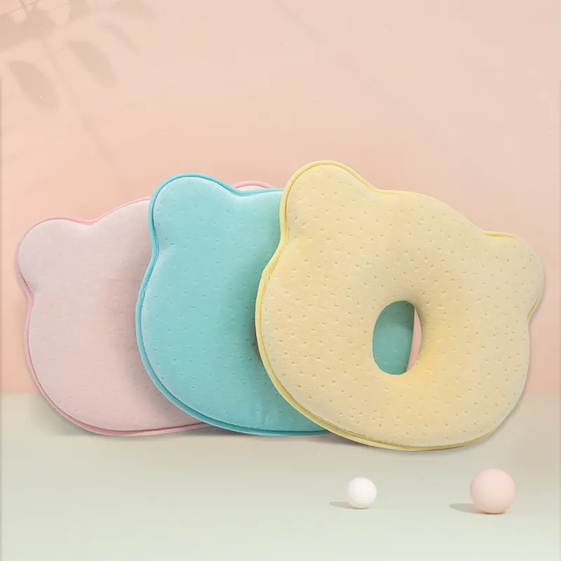 Моющаяся детская подушка круглой формы с защитой от плоскости, детская подушка Mkicesky из пены с эффектом памяти для новорожденных девочек и мальчиков