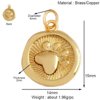 Pendentif à breloque mignon ours renard écureuil, collier animal en zircon cubique plaqué or 18 carats Bracelet bijoux accessoires approvisionnement K30