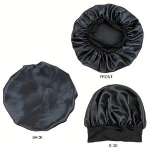 Usine de cheveux <span class=keywords><strong>INSI</strong></span> Cadeau gratuit Accessoires de cheveux pour femmes à bas quantité minimale de commande Bonnet en soie satinée avec logo personnalisé pour perruques - Product Image 3