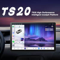 Autoradio haut de gamme TS20 15,7 pouces Android 13 pour voiture, 4G, 8 cœurs, écran partagé