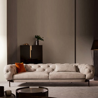 Italien Moderne Dune Canapé de luxe Beige pour chambre à coucher Canapé sectionnel et canapé en cuir Inclinable Ensemble de meubles de salon