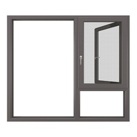 Fenêtres à battants insonorisées en alliage d'aluminium à rupture de pont thermique haut de gamme de Foshan, design moderne pour chambres et balcons
