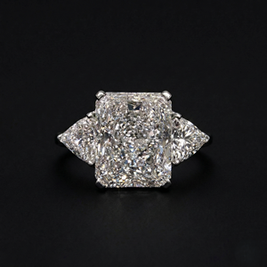 แหวนเพชรทรงรัศมีเพาะเลี้ยงในห้องปฏิบัติการ รับรองโดย IGI คลาสสิก ตัวเรือนแพลตตินั่ม สำหรับผู้หญิง เครื่องประดับชั้นดี ดีไซน์วงแหวนหรูหรา ระยิบระยับ เหมาะสำหรับงานปาร์ตี้ - Product Image 1