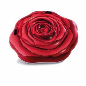 Ispessito in vinile rosso rosa gonfiabile in PVC fiore materasso ad acqua nuotare sull'isola galleggiante del partito giocattolo per i bambini e gli adulti - Product Image 3