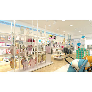 Meilleure <span class=keywords><strong>boutique</strong></span> de décoration pour vêtements de bébé, mobilier de magasin de détail pour bébés, vitrine d'exposition - Product Image 1