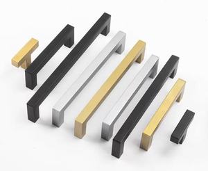 Фабрика простой дизайн из нержавеющей стали черный цвет SS шкаф кухонные ручки мебель тянуть ручку - Product Image 2