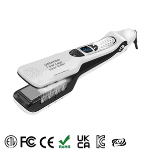 Lisseurs à vapeur professionnels en céramique avec écran LCD, fer à <span class=keywords><strong>lisser</strong></span> et à boucler 2-en-1 <span class=keywords><strong>pour</strong></span> salon - Product Image 1