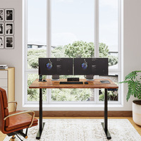 Bureau moderne populaire avec cadre de table électrique réglable en hauteur à double moteur