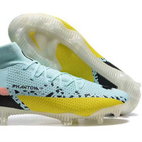 Chaussures de football basses pour hommes, imperméables, tout en tricot FG clouté, avec rembourrage en herbe, chaussures de football