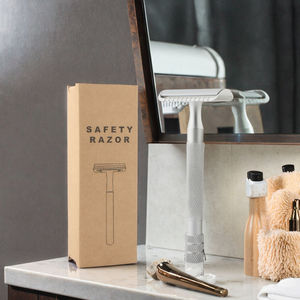 Maquinilla de Afeitar Estilo Antiguo 2024, Herramienta de Afeitado Multifuncional y Ecológica con Mango de Metal Giratorio y Cuchilla para Afeitar la Cara - Product Image 3