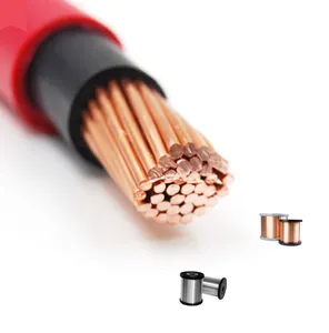 Alev geciktirici BVV PVC elektronik makine kablo özelleştirmek 1mm 2.5mm 1.5 ~ 50mm katı bakır SWG ev kablolama/bağlantı kablosu kurşun