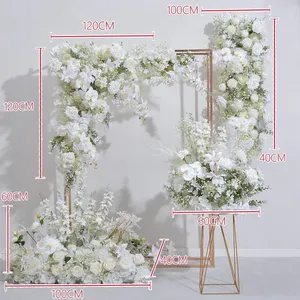 ホールデコレーションシルク花ホワイトローズ人工吊り花桜花アレンジメント結婚式用アーチ - Product Image 4