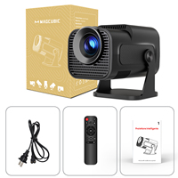Mini projecteur intelligent Magcubic HY320, compatible 4K 8K, 300 ANSI Lumens, portable pour extérieur et cinéma maison, correction automatique de la distorsion trapézoïdale, système Android 14