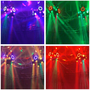 Starlight 4 Headwind Firewheel + Tiras <span class=keywords><strong>de</strong></span> Luces + Luces Láser para Escenario + Luces <span class=keywords><strong>de</strong></span> Ambiente para Discotecas, Bares, KTV y Pistas <span class=keywords><strong>de</strong></span> Baile - Product Image 6