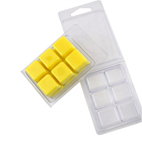 Emballage plastique transparent en blister pour barres de cire fondante en moule, type clamshell, petites barres de cire fondante transparentes en clamshell