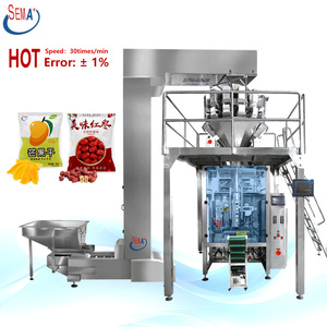VFFS Automatische Standbeutel-Abfüll- und Verpackungsmaschine für Granulate, Kidneybohnen, Kaffeebohnen und Lebensmittelbeutel - Product Image 1