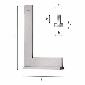 Outil carré en acier en forme de L 976 C pour la mesure et l'alignement de précision - Product Image 1