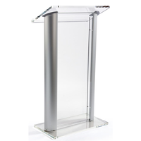 Support de podium en acrylique de plusieurs couleurs de LED transparent détachable Pupitre en acrylique pour un assemblage facile