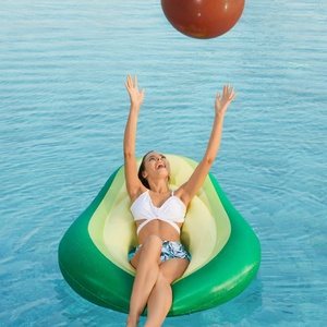 Flotador Inflable de Aguacate con Pelota para Diversión Acuática, Flotador Grande para Piscina, Playa, Verano, Juguetes para Fiestas, Balsa Flotante - Product Image 6