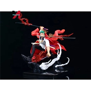 หนึ่งชิ้น <span class=keywords><strong>IU</strong></span> สามดาบสไตล์ Zoro ผมไหลแบบสองชิ้นหุ่นฟิกเกอร์อนิเมะบรรจุในกล่อง - Product Image 3