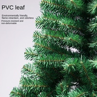 Sapin de Noël Artificiel en PVC Chiffré, Tailles de 60cm à 300cm, pour Décorations d'Hôtels, Commerces et Supermarchés, Modèle Transfrontalier ZJ-009
