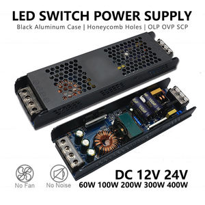 Ultra Dunne Lange Schakelaar Voeding 200-240V Ac Naar Dc 12V 24V 60-400W Verlichting Transformator Led Drive Spanning Converter Ce Rohs - Product Image 2