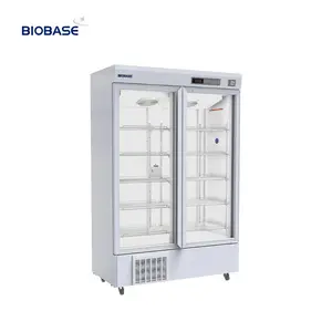 BIOBASE จีนส่วนลดประตูกระจกเดียวความจุ 368L โรงพยาบาลใช้ 2-8 องศา 5 ชั้นชั้นวางวัคซีน Lab ตู้เย็น