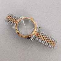 Boîtier de montre 36mm 40mm NH34 NH35 NH36 NH38 NH39 NH70 NH72 ETA2824 PT5000 en verre saphir avec fermoir cinq maillons à glissière, directement de l'usine