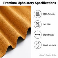 Tissu d'ameublement 100 % polyester imitation lin pour canapé, tissu de revêtement pour meubles de style nordique, fabricant en gros de tissus pour housses de canapé