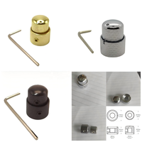 Boutons de guitare électrique en métal, potentiomètre double couche, bouton de volume et de tonalité pour pièces de guitare