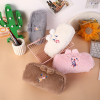 Étui à crayons multifonction mignon étudiant kawaii anime cartoon grande capacité école enfants pochette boîte ours en peluche