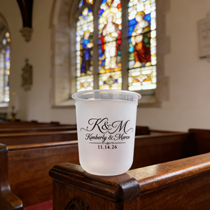 Vasos de Plástico de Alta Calidad para Bebidas Calientes de Té de Burbujas, Vasos de Plástico Transparentes para Smoothies y Jugos, Duraderos, Prácticos y Versátiles, con Logotipo Personalizado para Bodas - Product Image 1