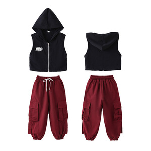 Vêtements de danse <span class=keywords><strong>jazz</strong></span> <span class=keywords><strong>Cool</strong></span> Fashion <span class=keywords><strong>Jazz</strong></span> Ensemble de costumes de pantalons de couleur dopamine pour enfants - Product Image 5