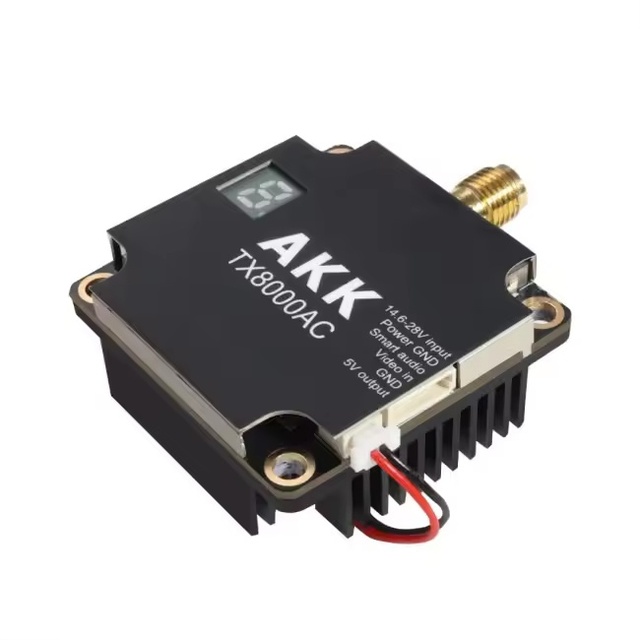 5.8g 8W Tx8000Ac Ultra-Long Distance FPV VTX Flying Machine 96Ch Tbs Akk Ultra-Long Distance 5.8g 8W High Performance ICs