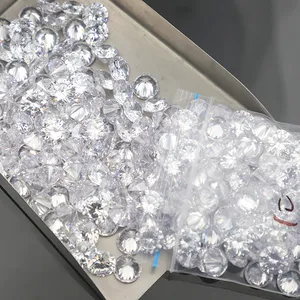 Zhuuing — pierres précieuses taille réelle en diamant, pierres de zircone cubique de qualité 5A, personnalisées